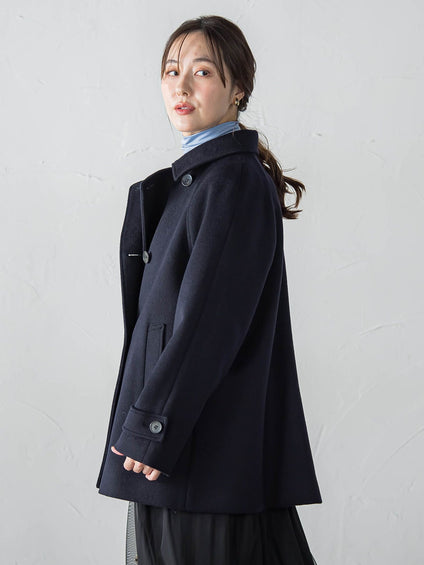 カシミヤコンライトリバーショートコート