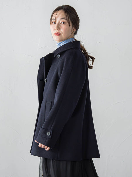 カシミヤコンライトリバーショートコート