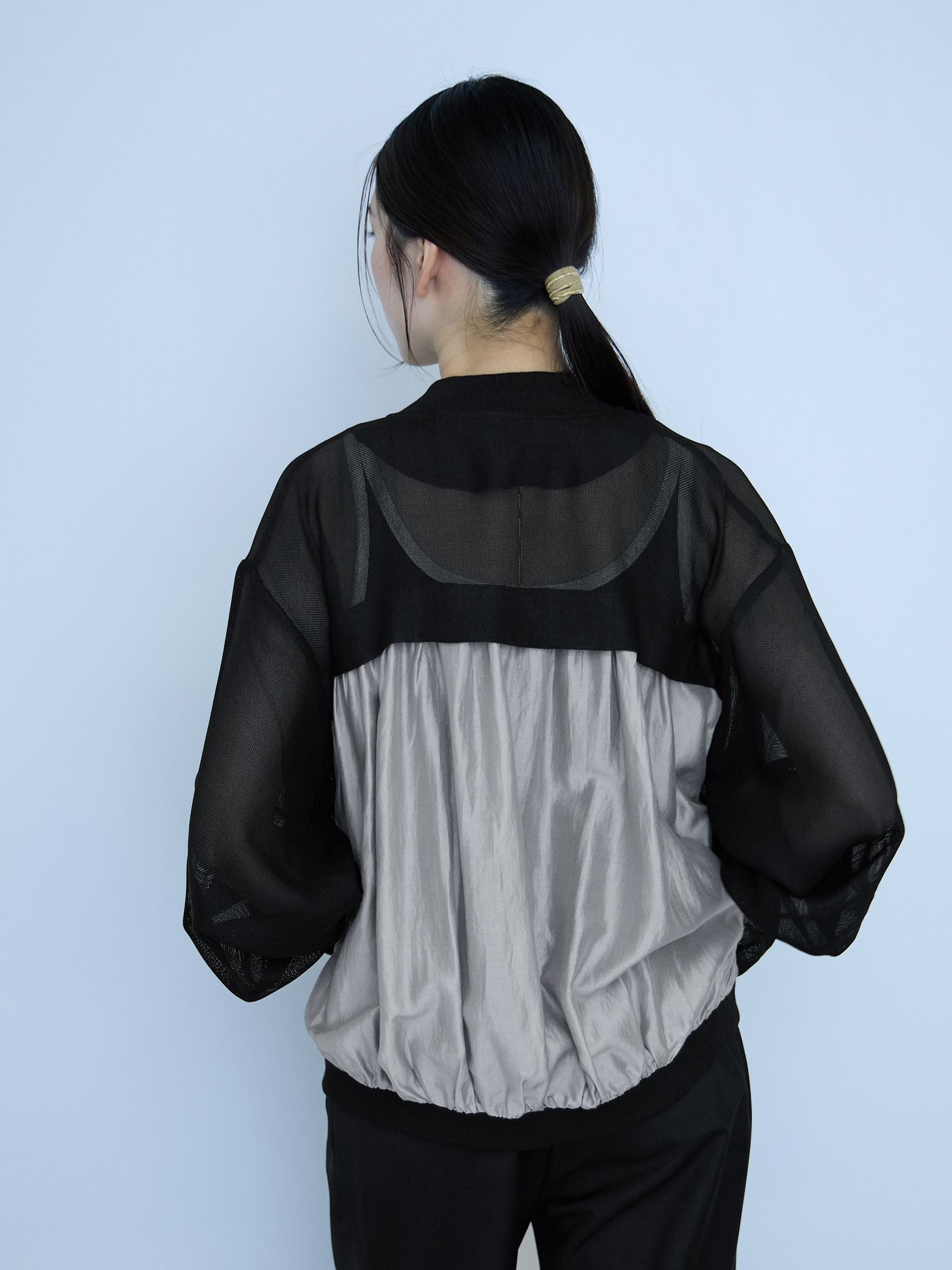 【大人の抜け感】メッシュブルゾン