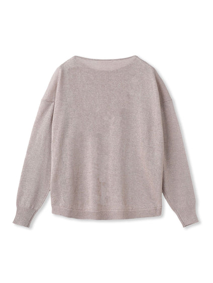 ペーパーブレンドルーズニットプルオーバー