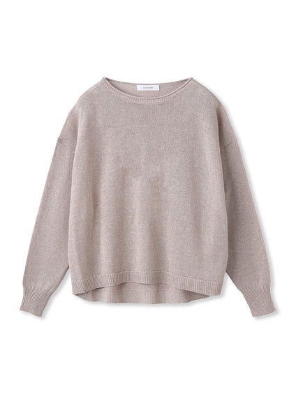 ペーパーブレンドルーズニットプルオーバー