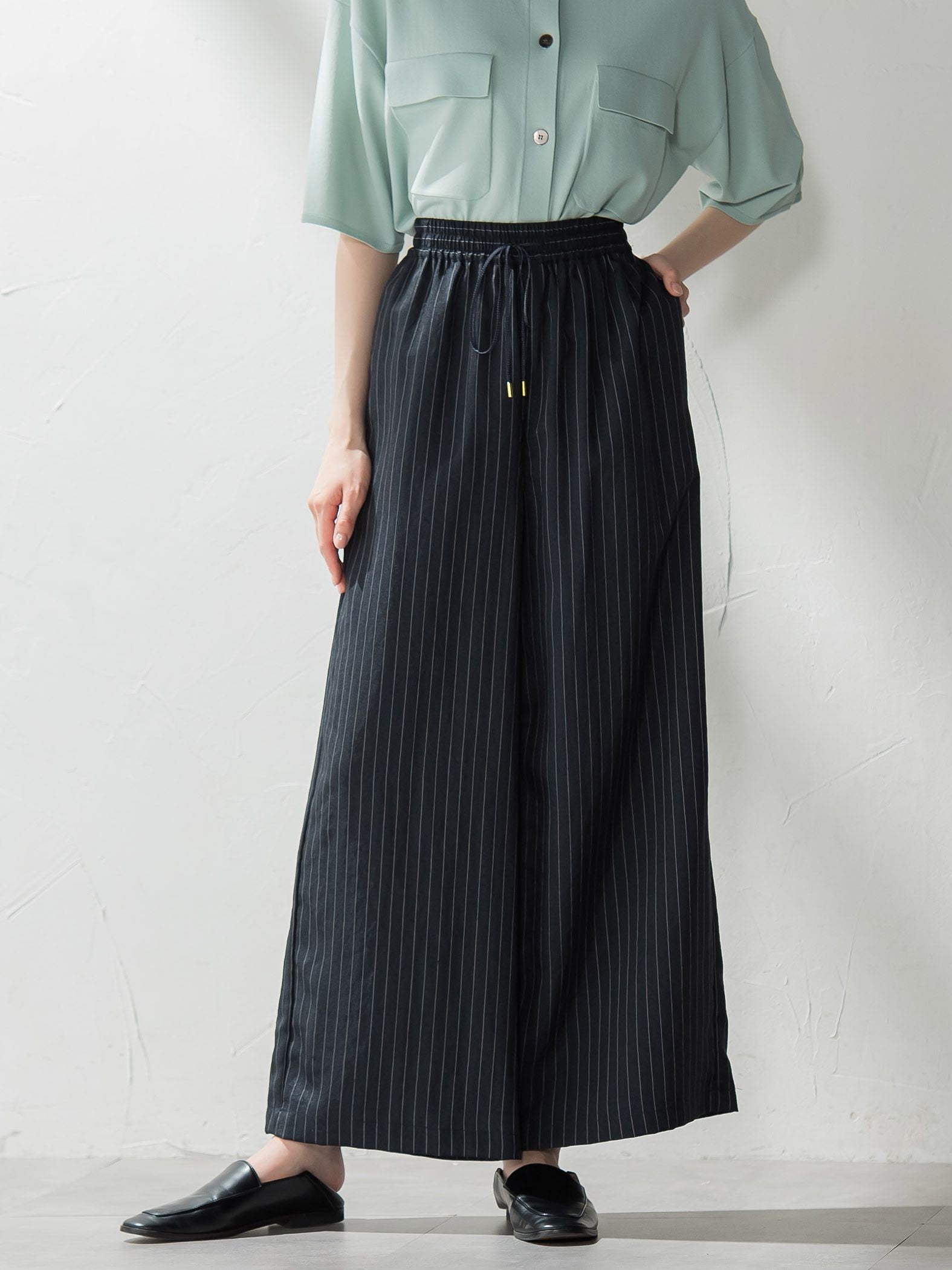 【WEB限定】タンブラーブッチャーワイドパンツ≪手洗い可能≫