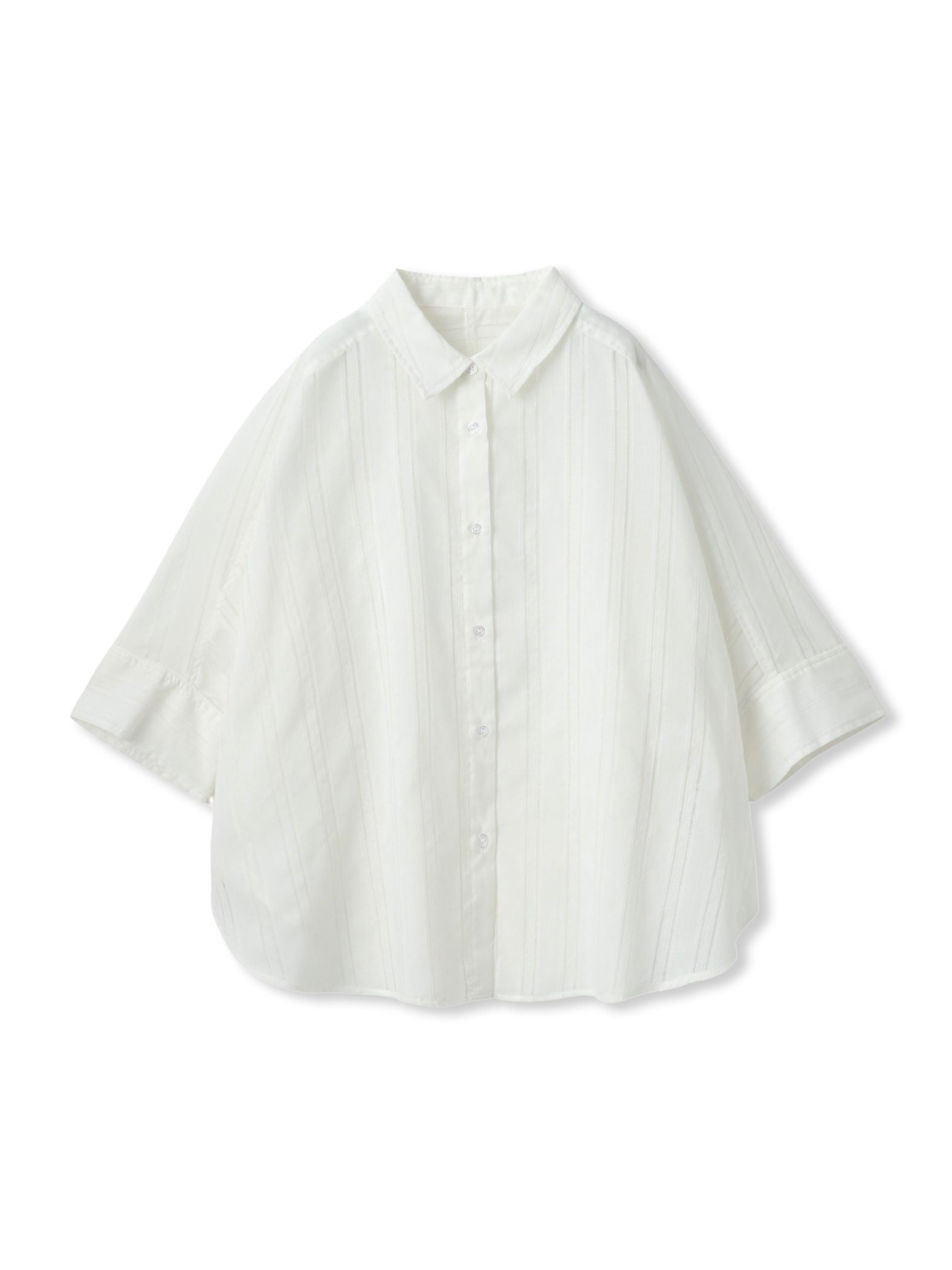 【WEB限定】T/Cストライプブラウス