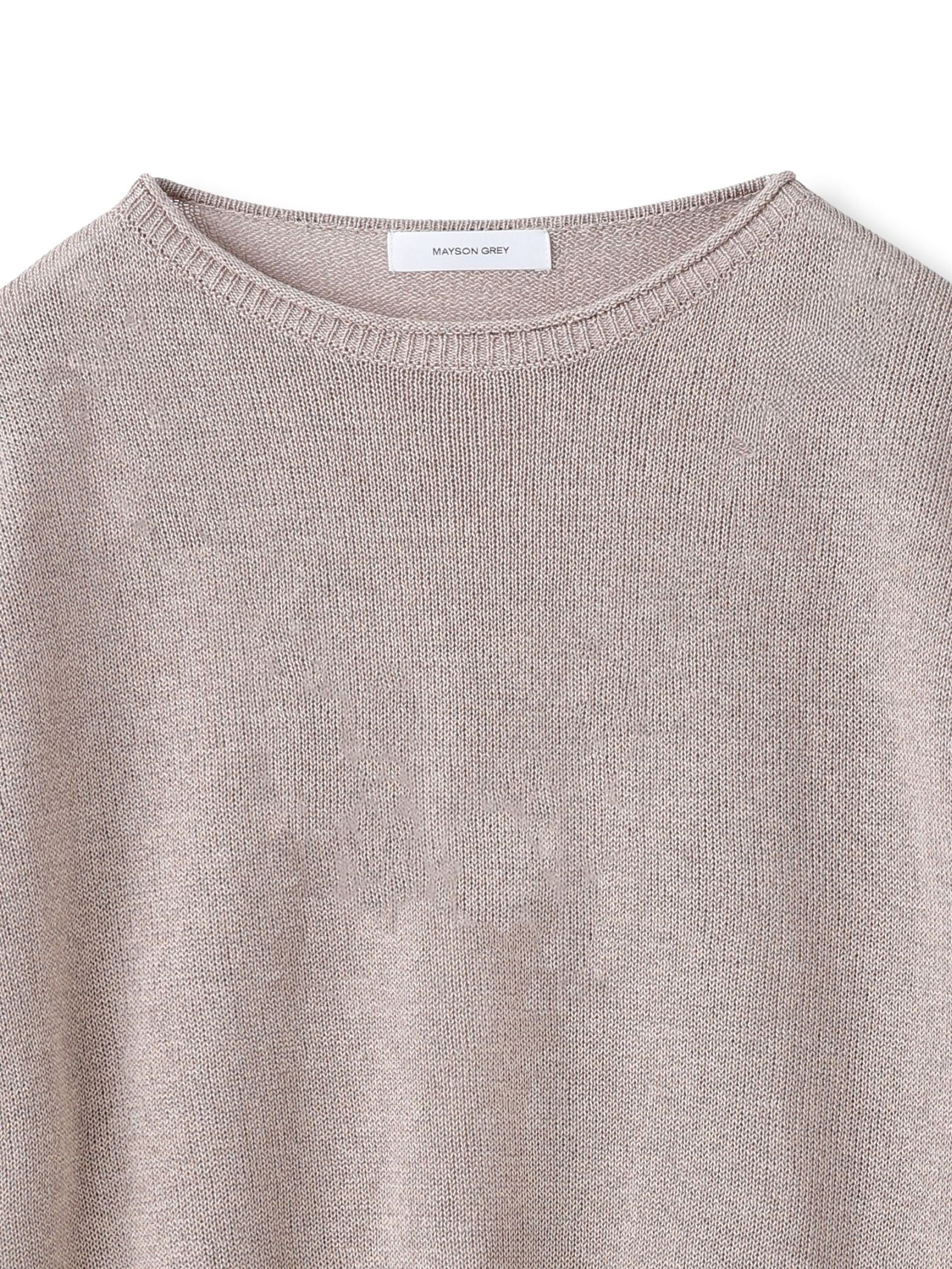 ペーパーブレンドルーズニットプルオーバー