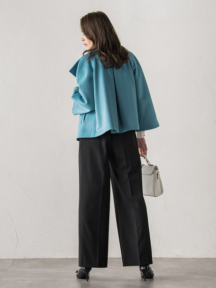 スタンドカラーショートコート