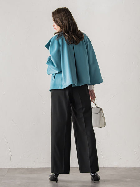 スタンドカラーショートコート