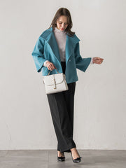 スタンドカラーショートコート