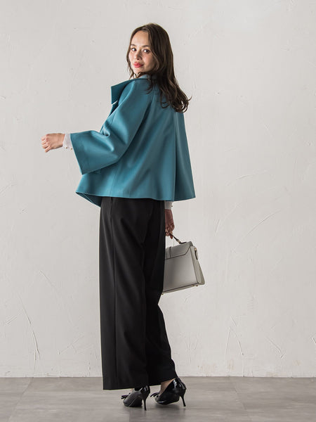 スタンドカラーショートコート