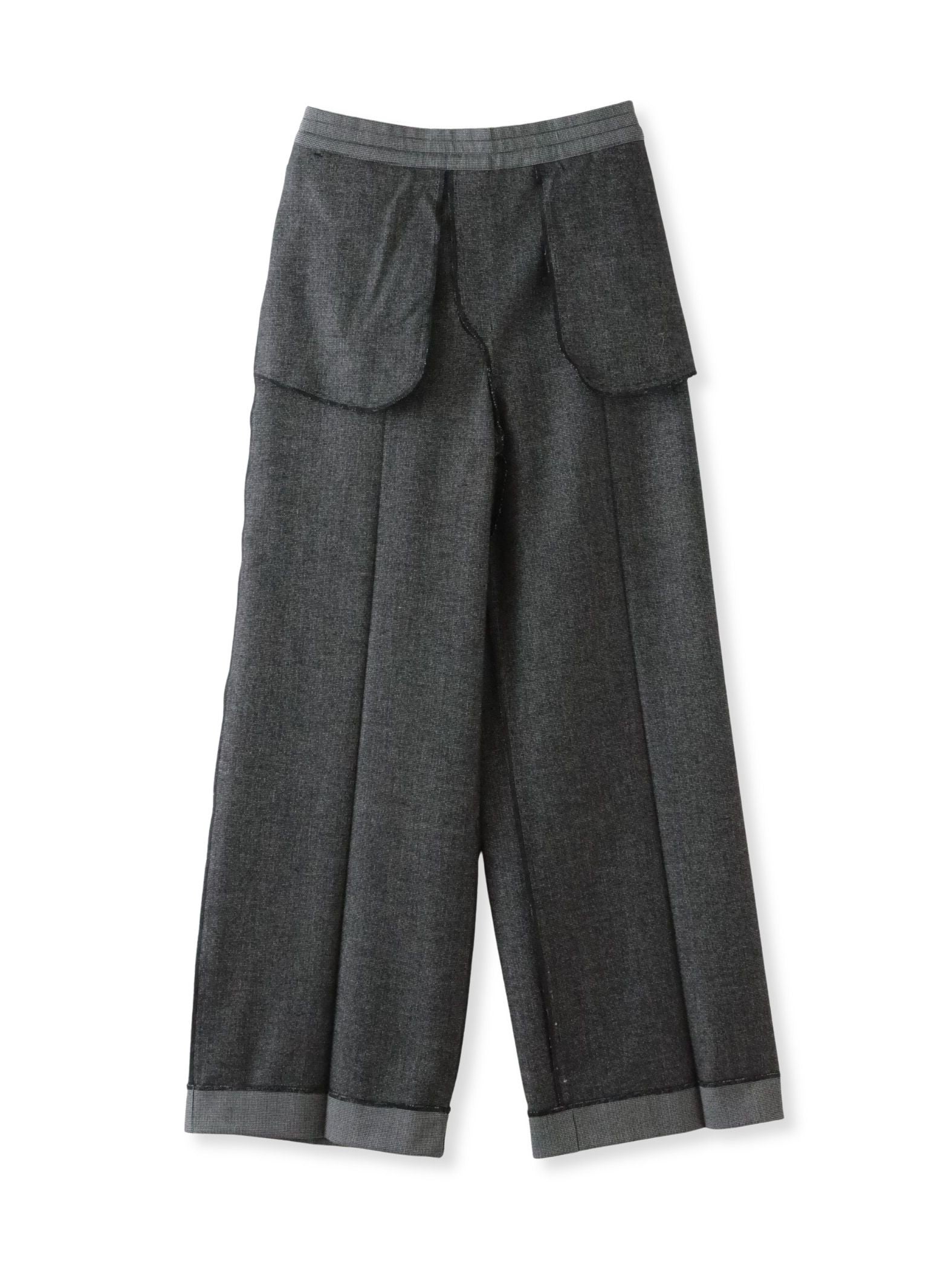 【大きいサイズ】エクセレントウォーム裏起毛ワイドパンツ