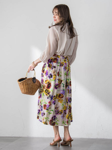 サイドリボンカットソー