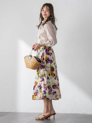 サイドリボンカットソー