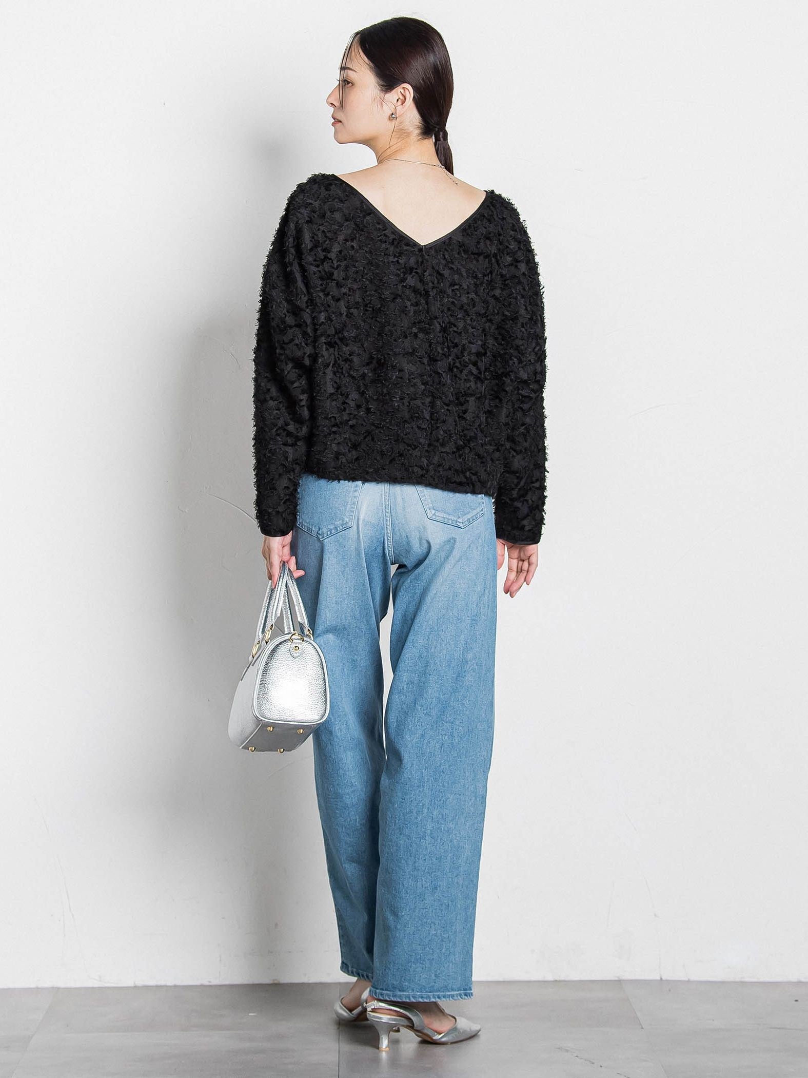 【コラボ商品】エディター東原妙子 × LAUTREAMONT /フェザージャガードブラウス