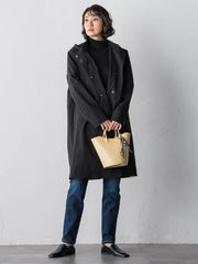 【大きいサイズ】パーテーションダウンロングコート