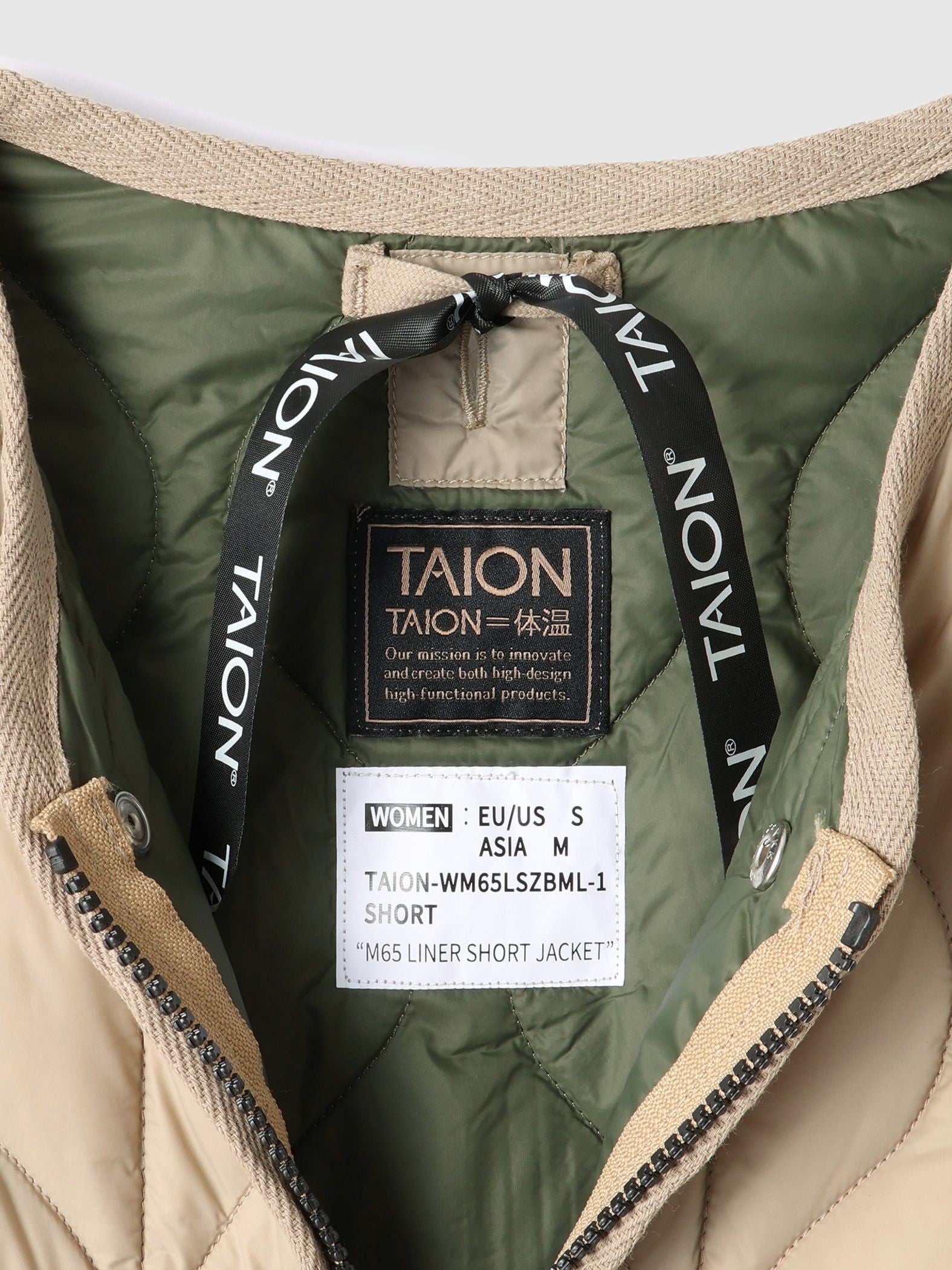 TAION　ダブルジップダウンジャケット≪手洗い可能≫