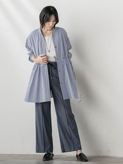 【WEB限定】“体型カバーも叶う”3WAYチュニックブラウス≪洗濯機で洗える≫