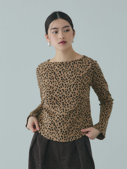 アニマルソウガラボートネックプルオーバー≪手洗い可能≫