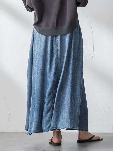 ゆれるデニムサークルスカート