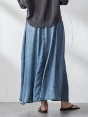 ゆれるデニムサークルスカート