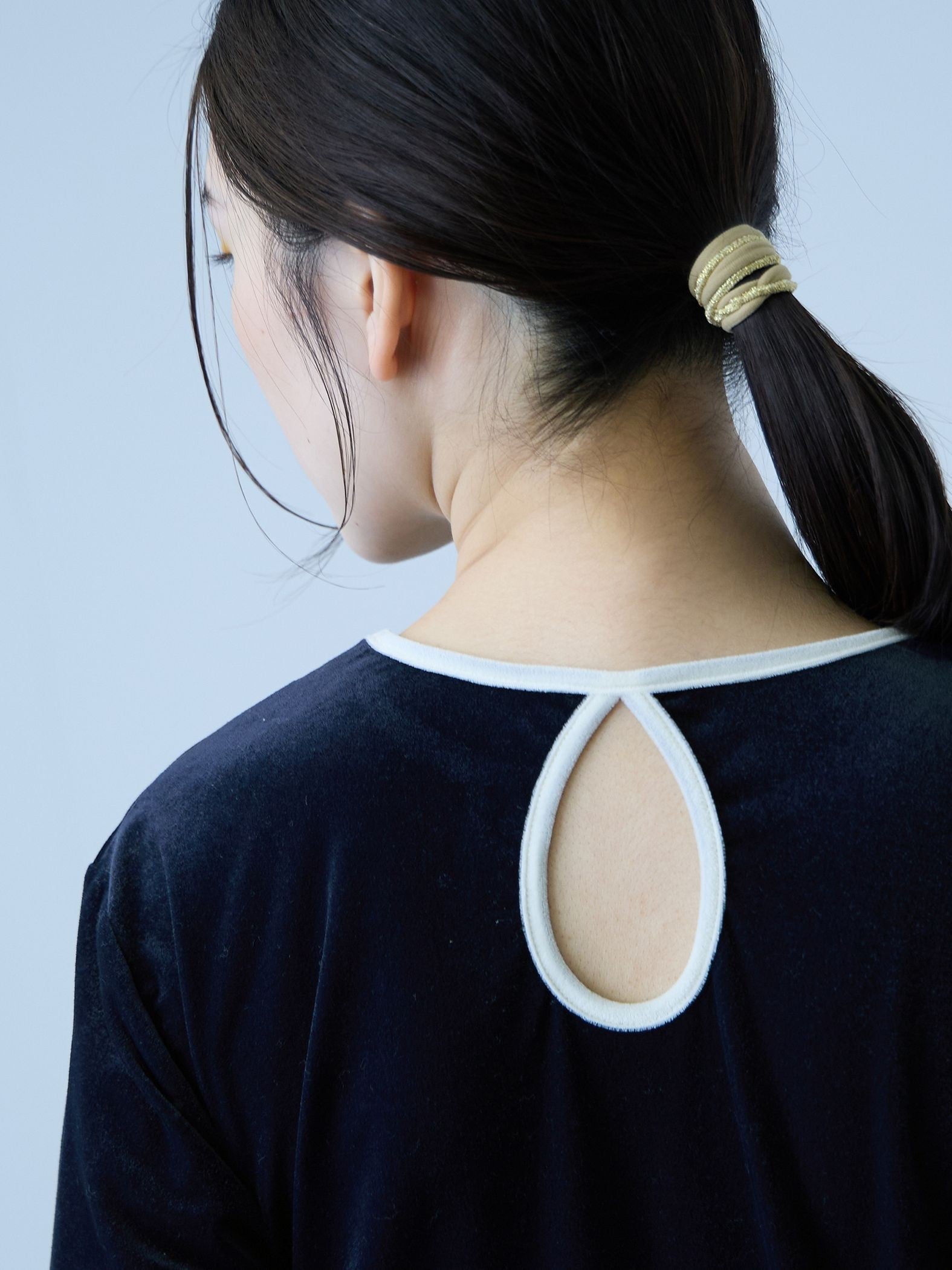 シアーベロアロングスリーブカットソー【日本製】