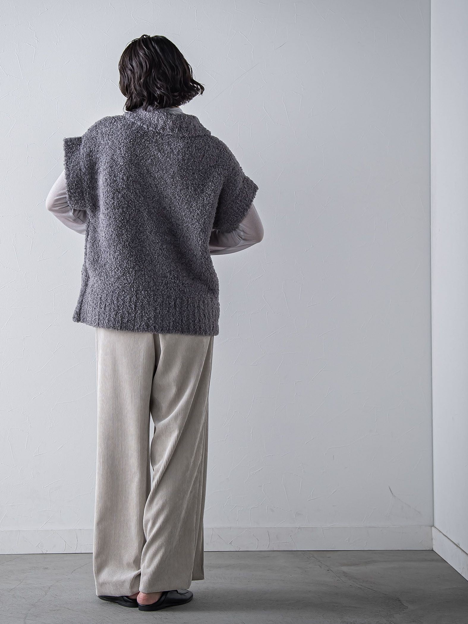 カーリングヤーンジップジレ≪手洗い可能≫