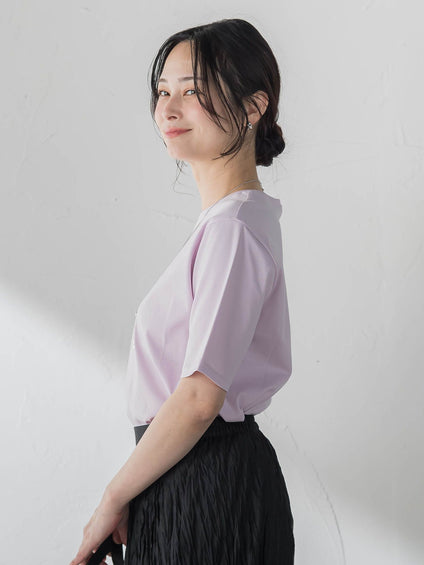 汗ジミ軽減カットソー