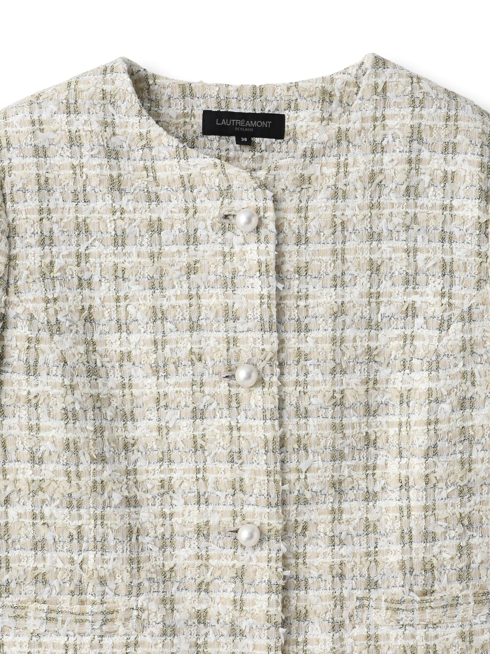 ラメファンシーツイードジャケット