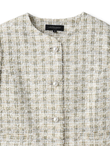 ラメファンシーツイードジャケット