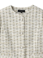 ラメファンシーツイードジャケット