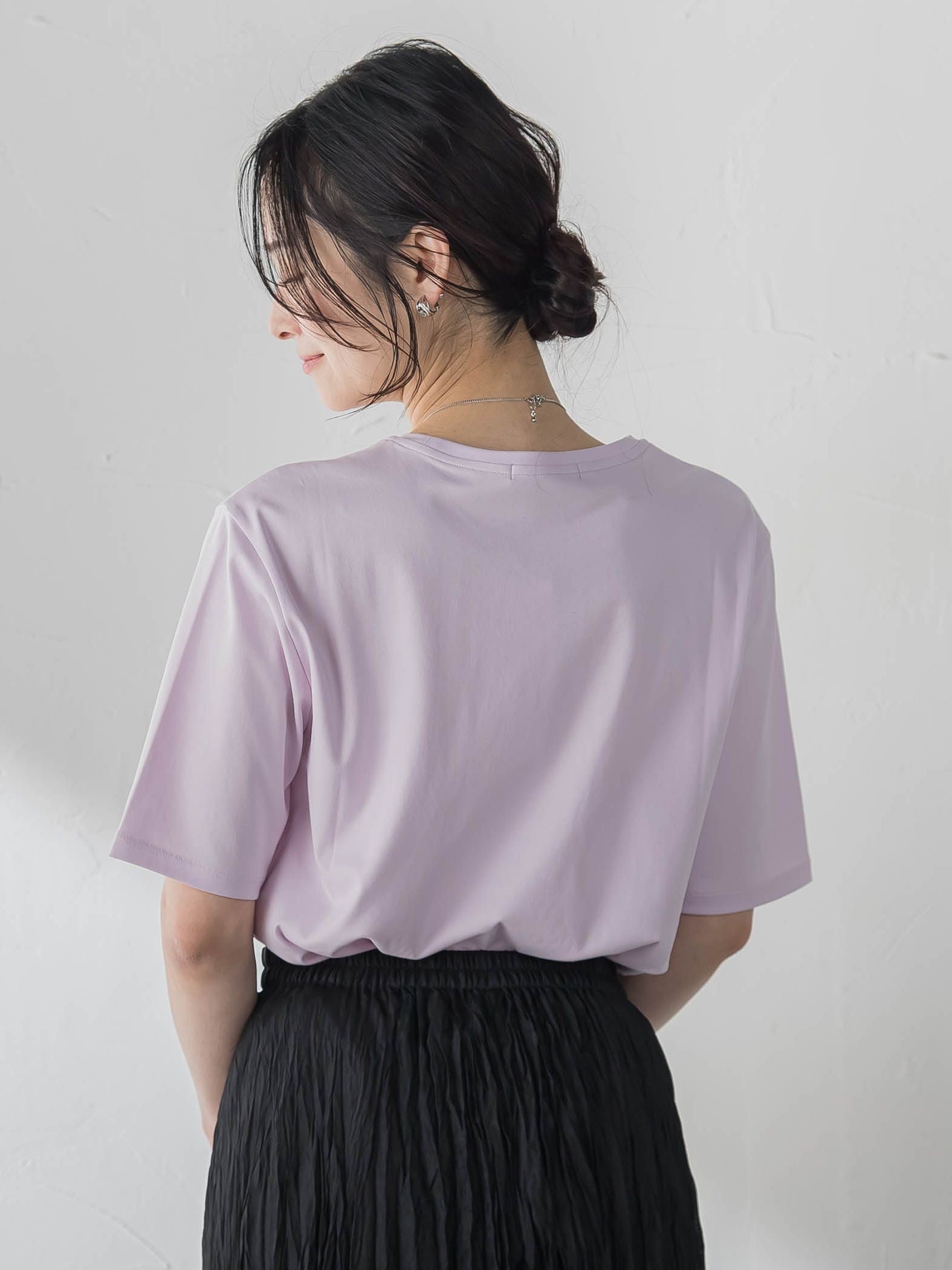 汗ジミ軽減カットソー