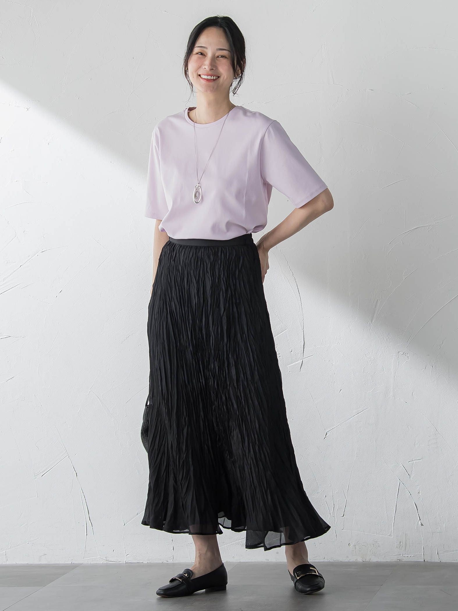 汗ジミ軽減カットソー