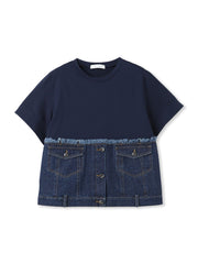 デニムドッキングTシャツ