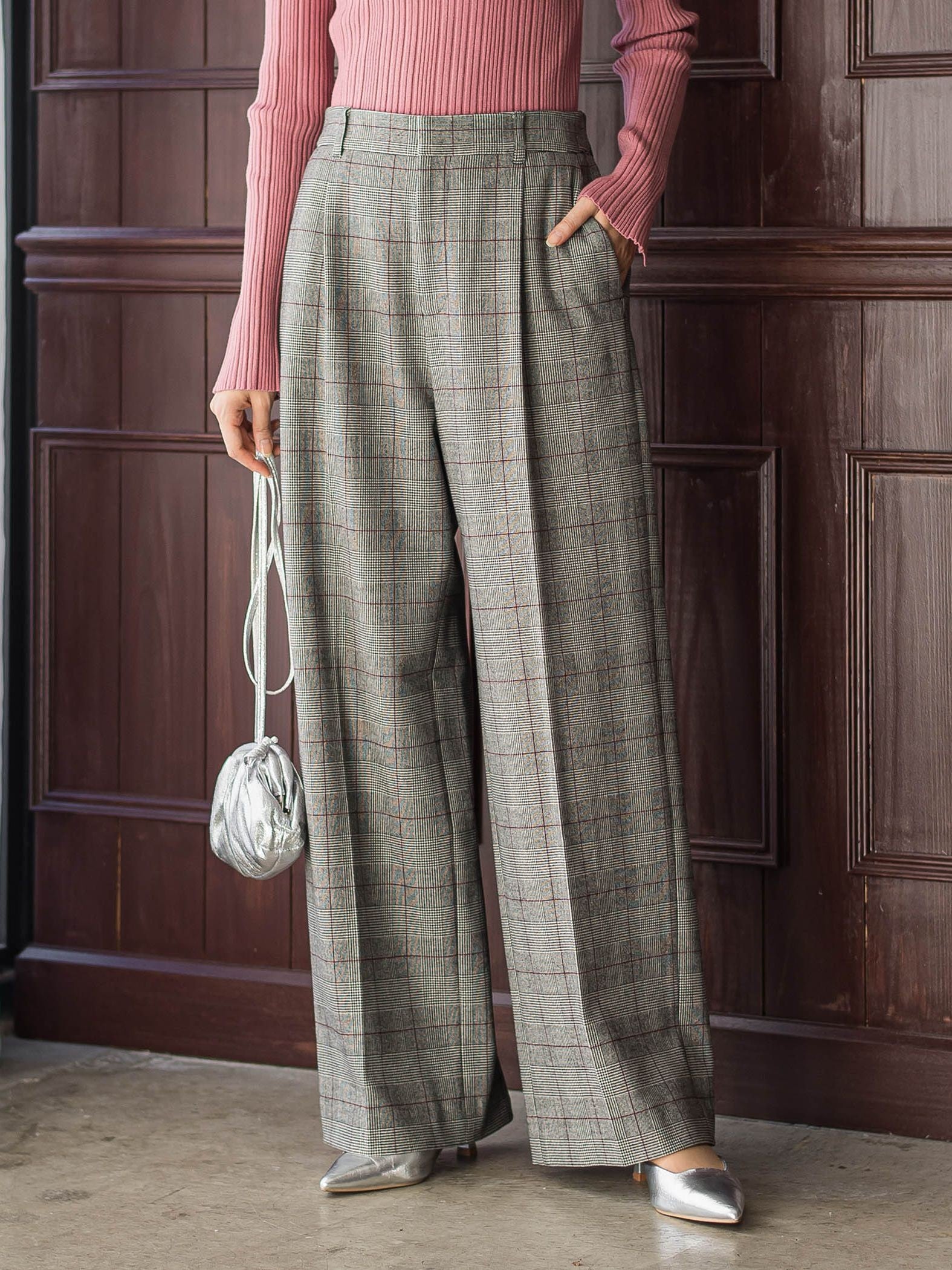 【新色追加】両面起毛ストレッチパンツ≪洗濯機で洗える≫