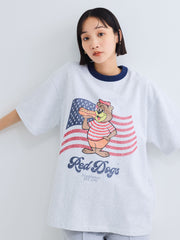 【Red Dogs】リンガーTシャツ≪洗濯機で洗える≫