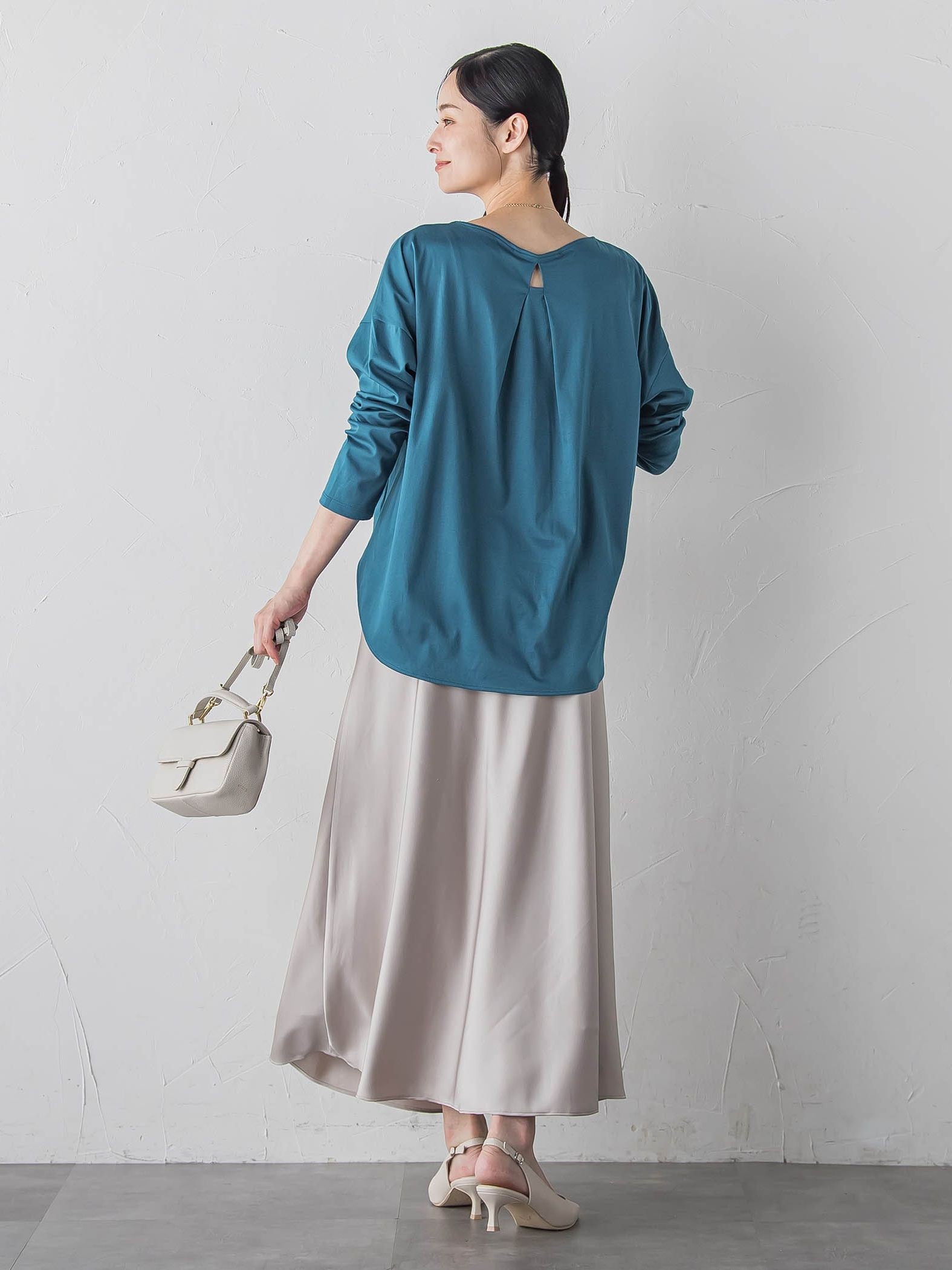 【WEB限定】≪背中美人革命≫汗染み防止バックポイントロンT