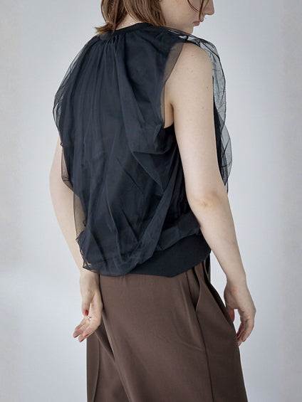 Chulle gather tops 【日本製】≪手洗い可能≫