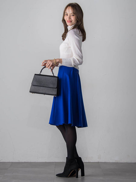 スパンコールリブタートルニット≪手洗い可能≫