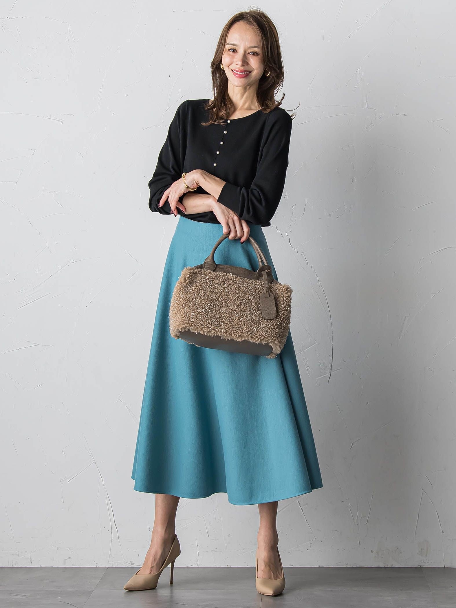 メルトンサーキュラースカート