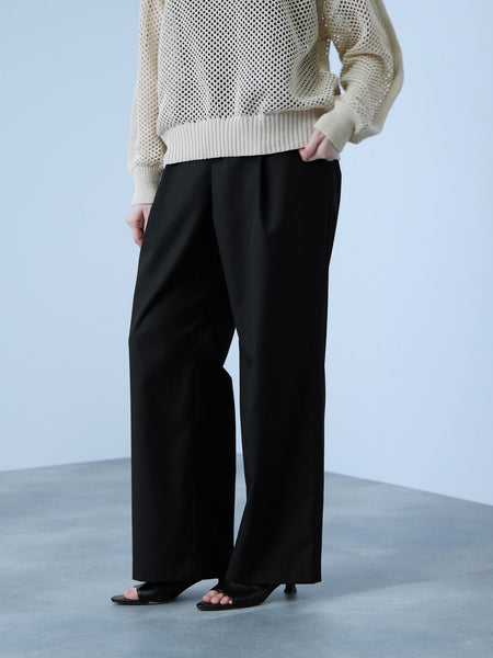 サイドポケットワイドタックパンツ