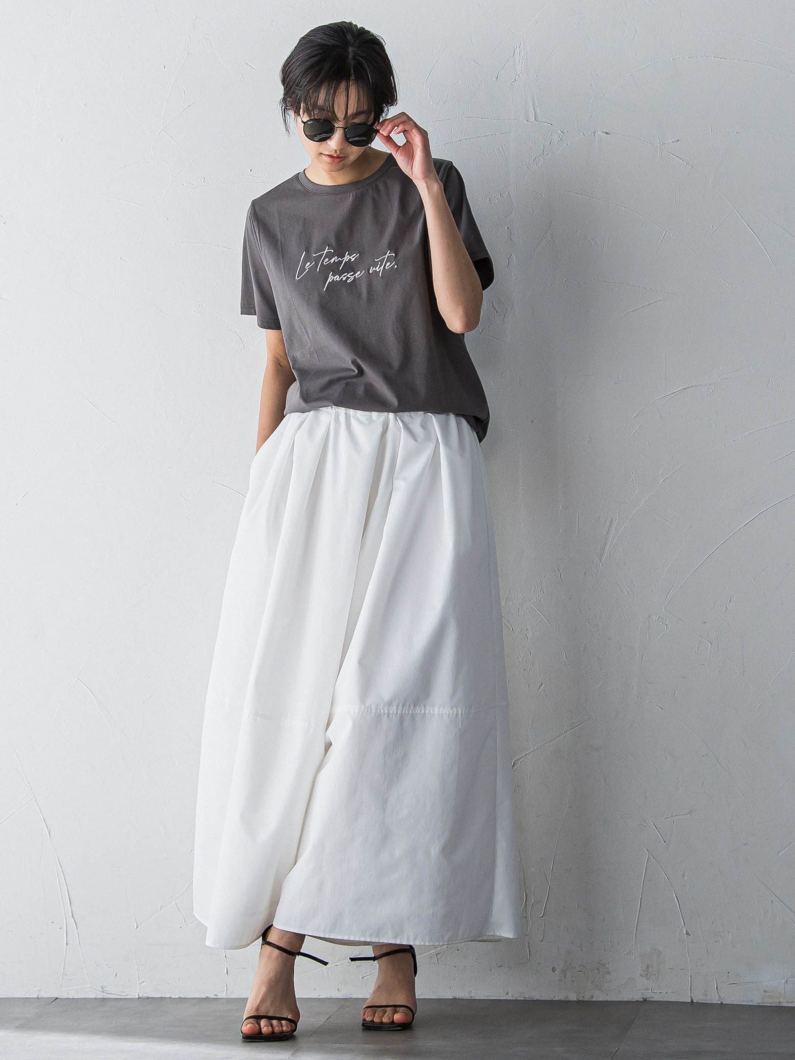 ハンドメッセージ刺繍ロゴTシャツ≪洗濯機で洗える≫
