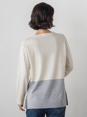 【大きいサイズ】ファインウールVネックニット