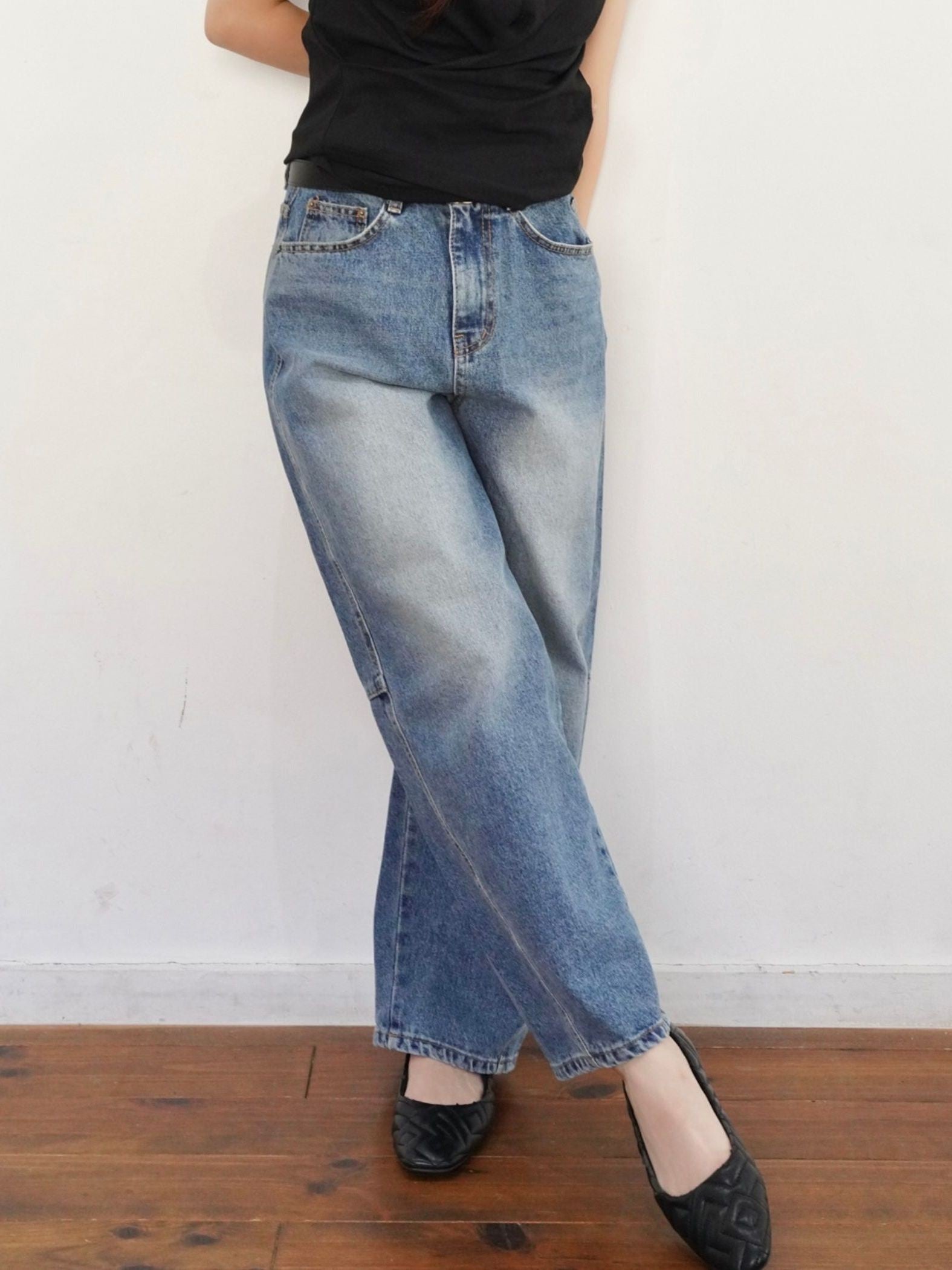 Barrel Curve Denim≪洗濯機で洗える≫