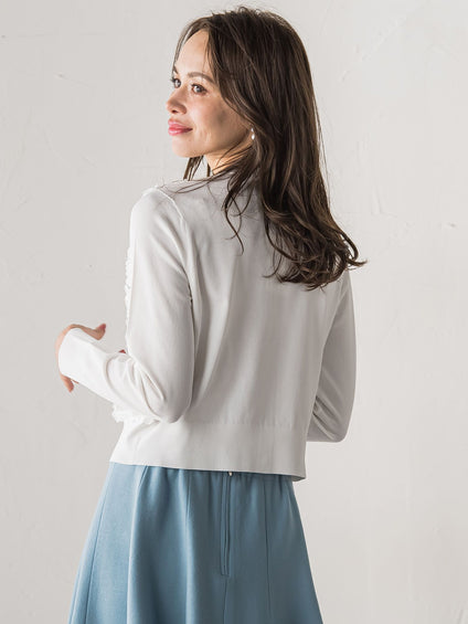 フラワーチュールドッキングカーディガン