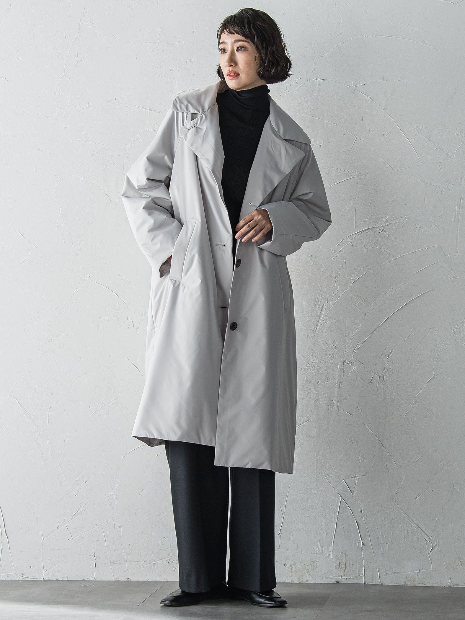 <保温・蓄熱>空気をまとう”軽暖”コート