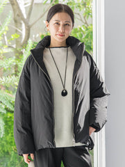 刺繍トリムハイネックニット≪洗える≫