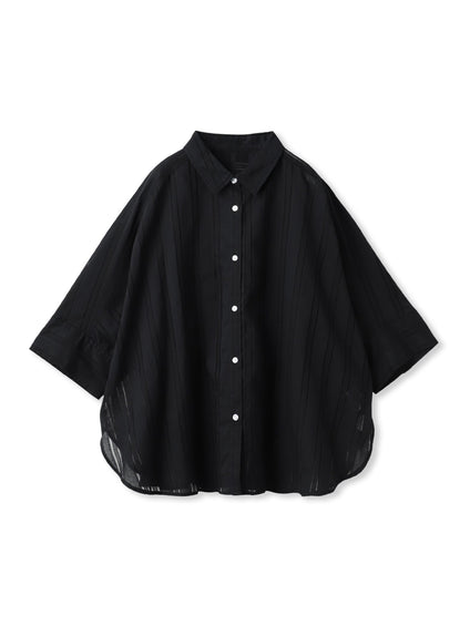 【WEB限定】T/Cストライプブラウス