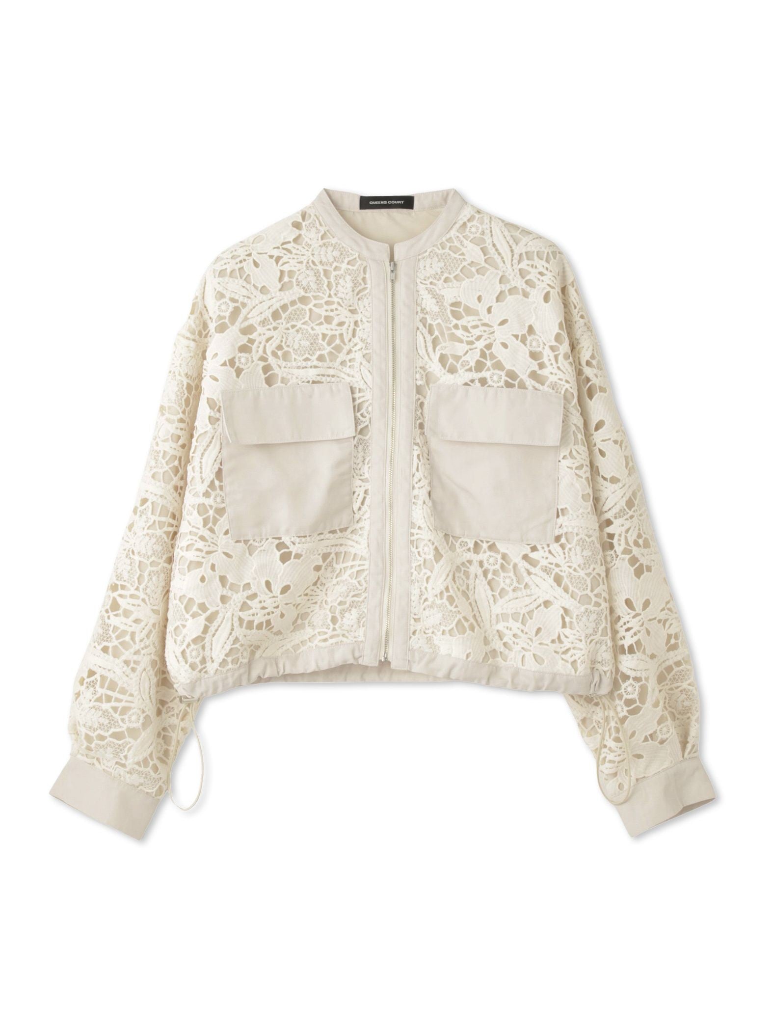 ボタニカルレースブルゾン≪手洗い可能≫