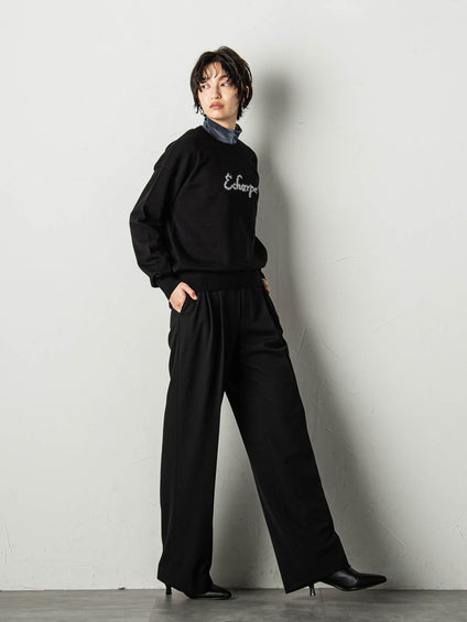 ベロアメッシュハイネックプルオーバー≪手洗い可能≫