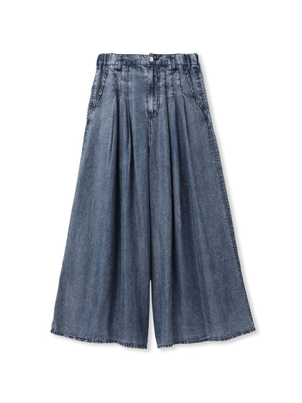 ゆれるデニムフレアパンツ