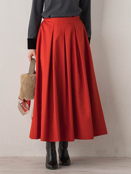 タフタタックスカート≪洗濯機で洗える≫