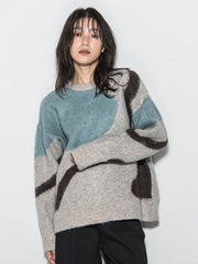 【WEB限定】マーブルニット≪手洗い可能≫